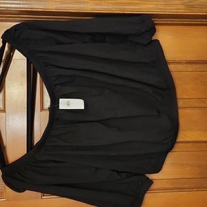 NWT Banana Republic off the shoulder black top
